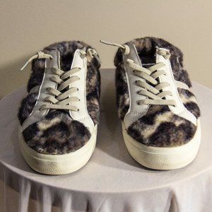 Vintage Havana Mix Snake Faux Fur Sneakers (Size 9)